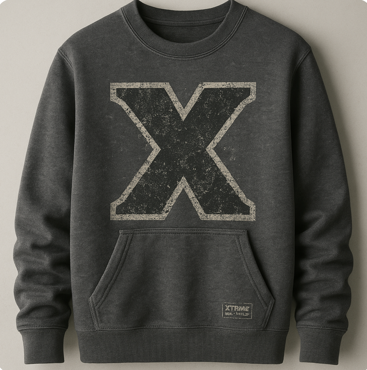 Xtrme Vintage Grey Sweatshirt