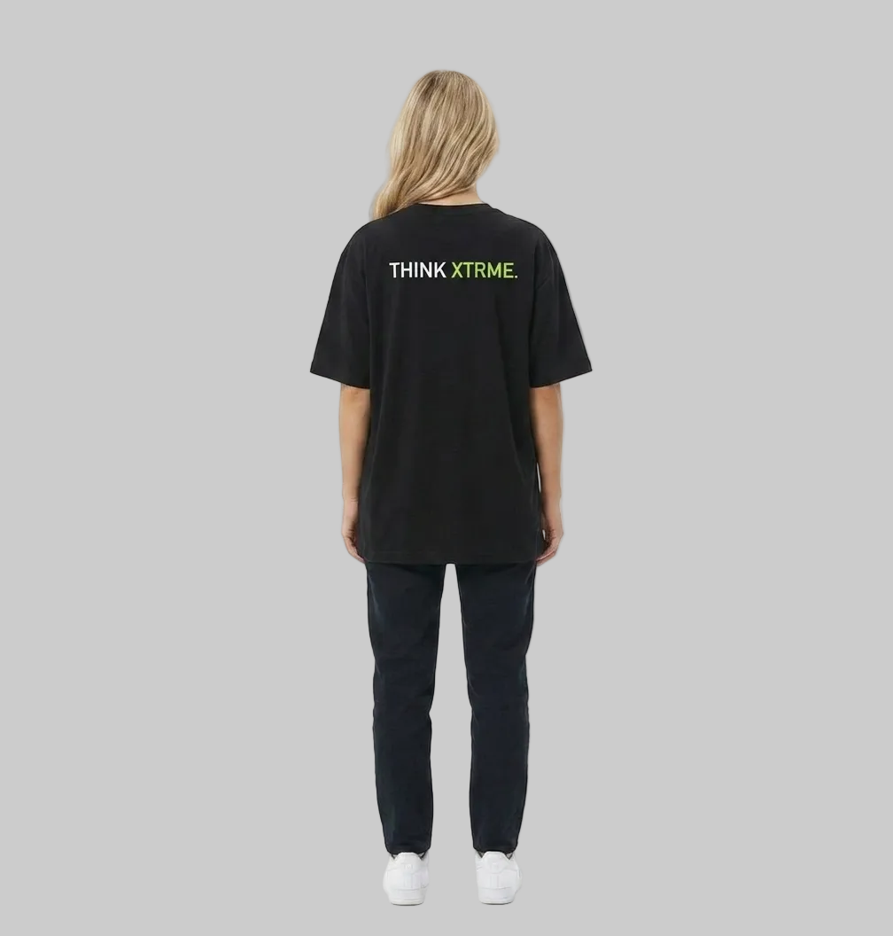 Think X Oversized T-Shirt – Black (Women)