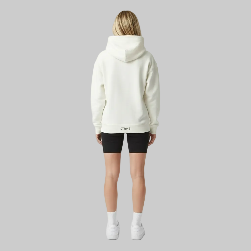 Signature Brushstroke X Hoodie – White