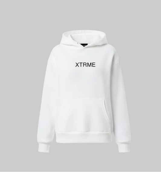 Signature Brushstroke X Hoodie – White