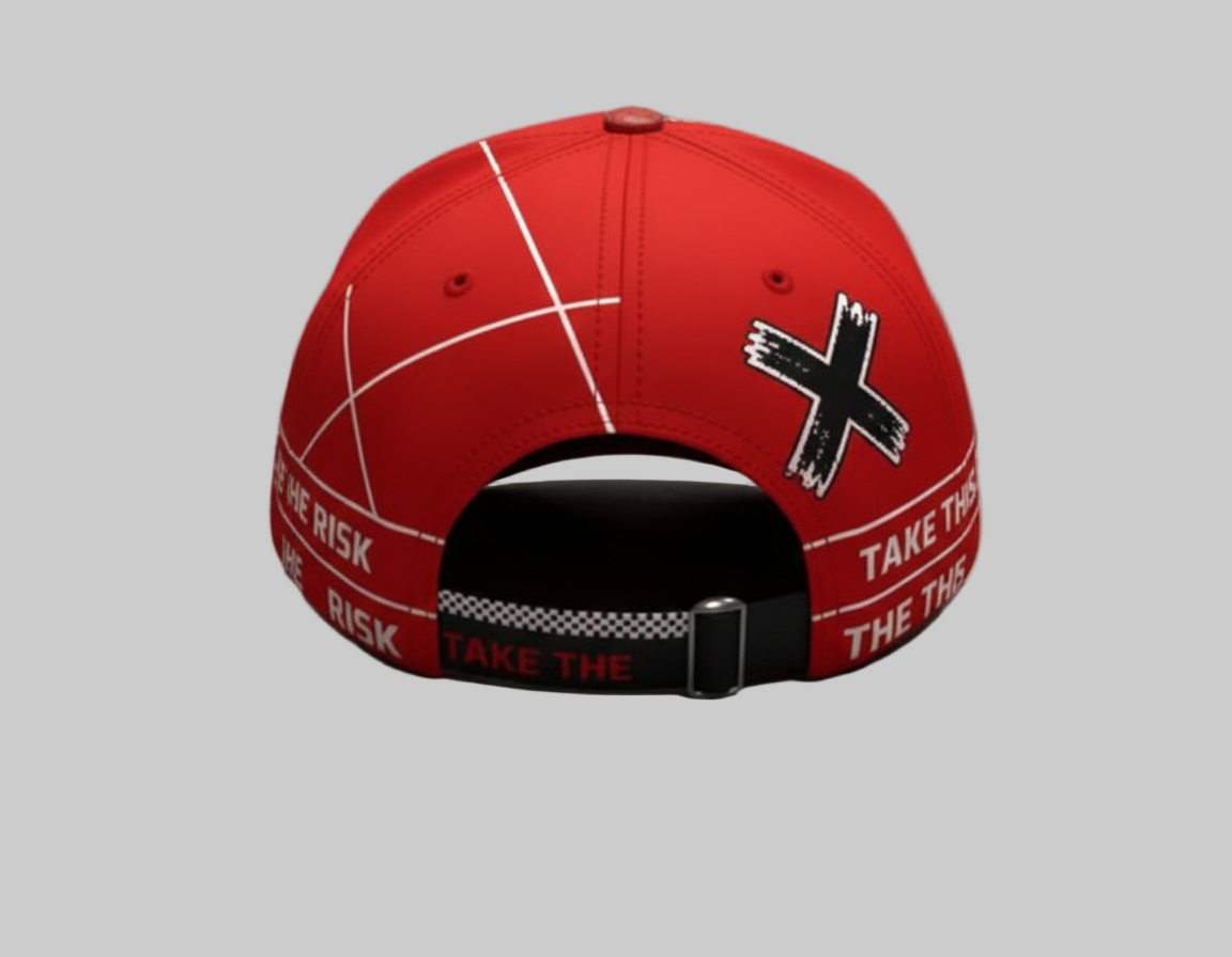 Bold cap, red, woman version