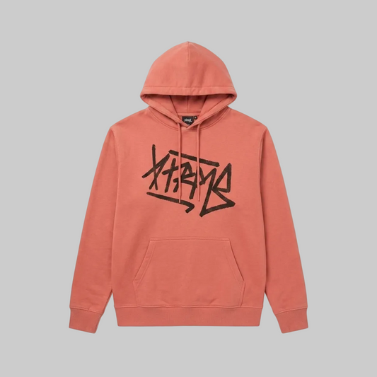 Brush Script Hoodie – Dark Salmon (Men)