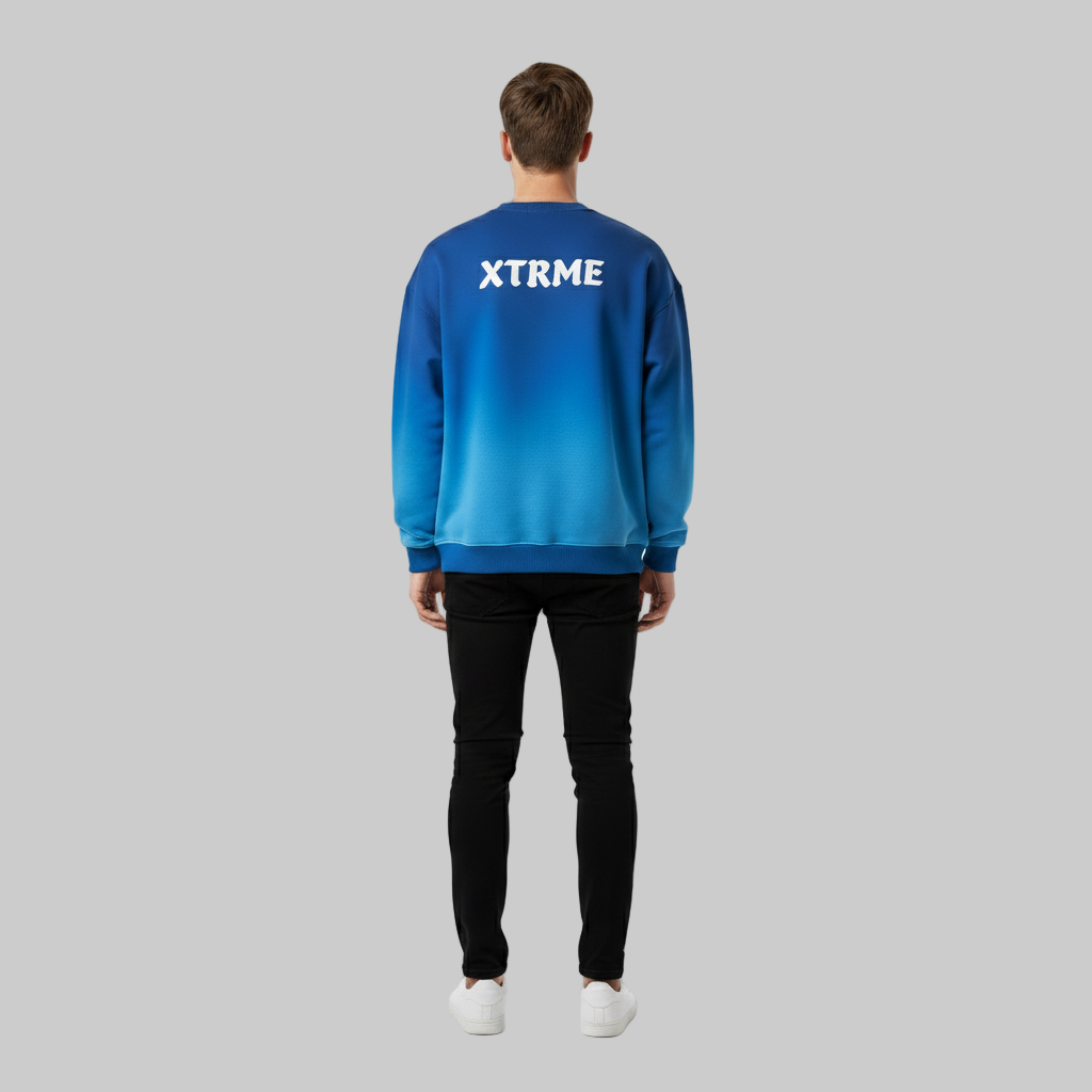XTRME Ocean Fade Oversize Sweater