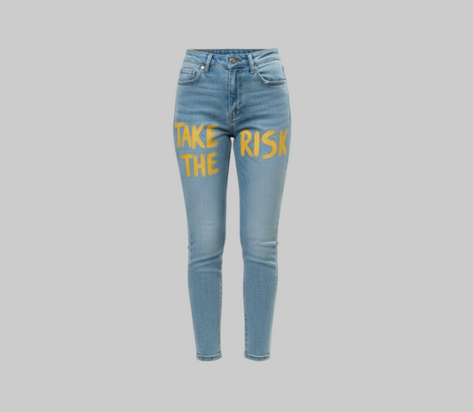 XTRME Light Blue “Take the Risk” Jeans — Women’s Edition