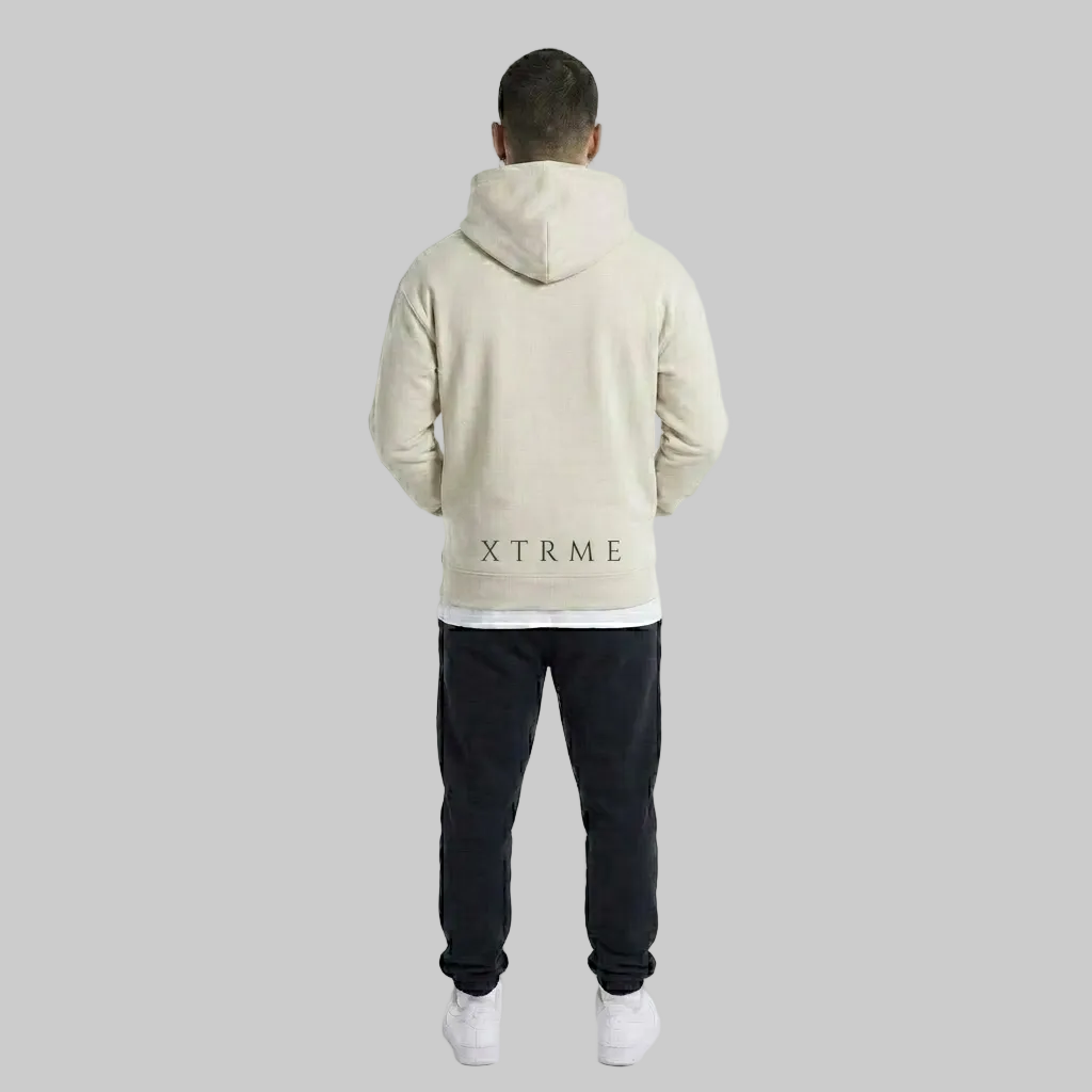 Shadow Brush Hoodie – White (Men)