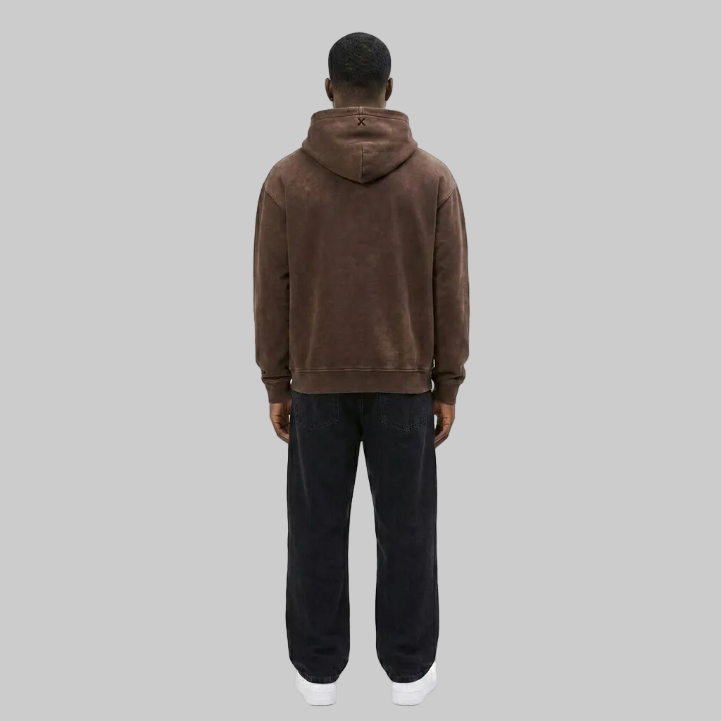 Brush Script Hoodie – Vintage Chocolate (Men)