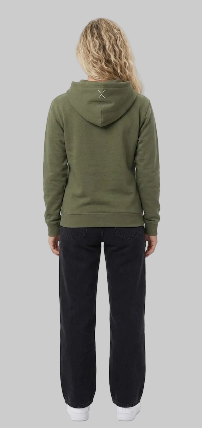 X Essential Hoodie – Military Green