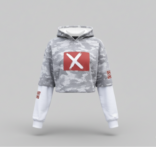 XTRME Rebel Crop Military Hoodie – Women’s Edition