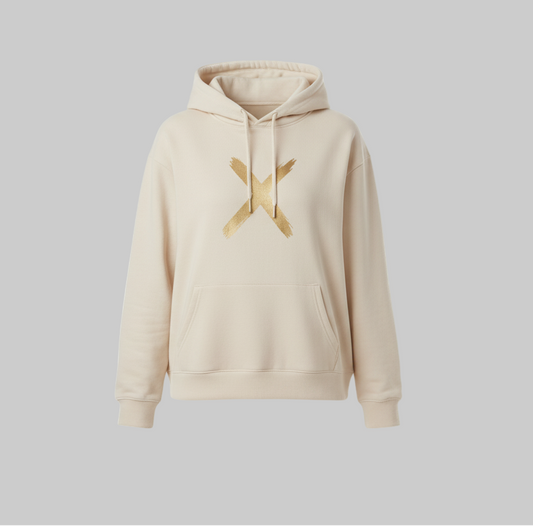 XTRME Golden X Beige Hoodie – Women’s Edition