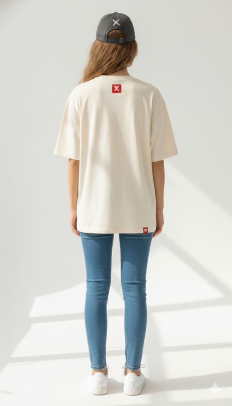 XTRME Beige Boxing Bear Tee — Women’s Edition