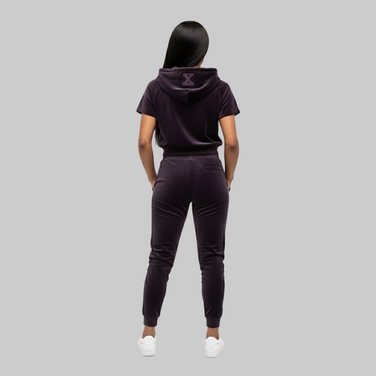 XTRME Dark Purple Velour Set — Women’s Edition