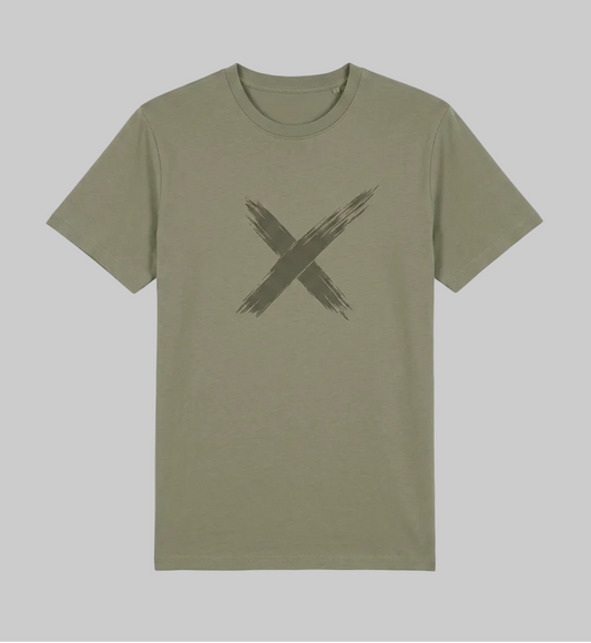 Brush X T-Shirt – Military Green (Men)