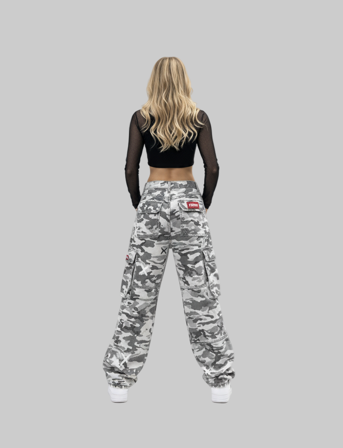XTRME Grey Camo Cargo Jeans – Women’s Edition