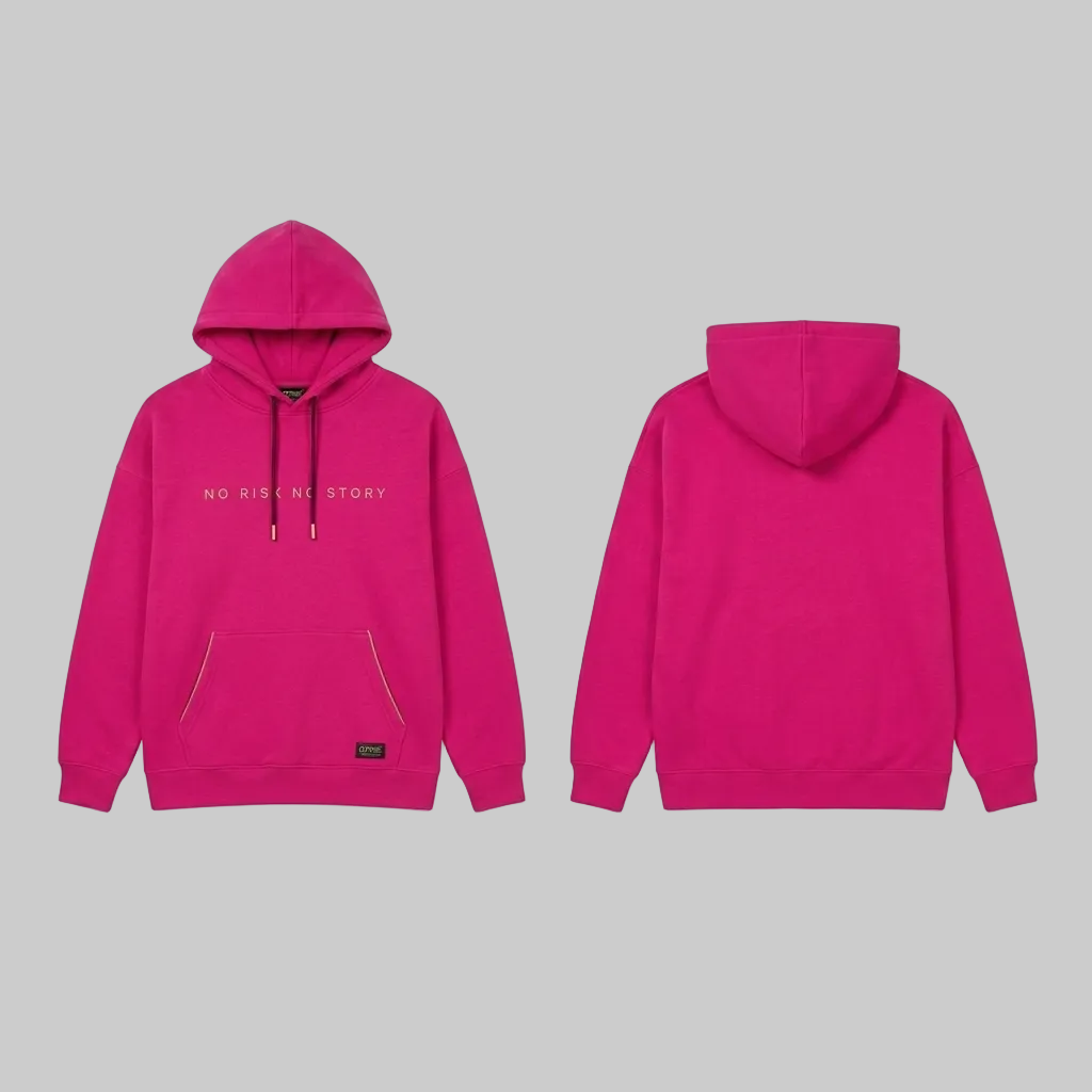 No Risk No Story Hoodie – Fuchsia (Women)
