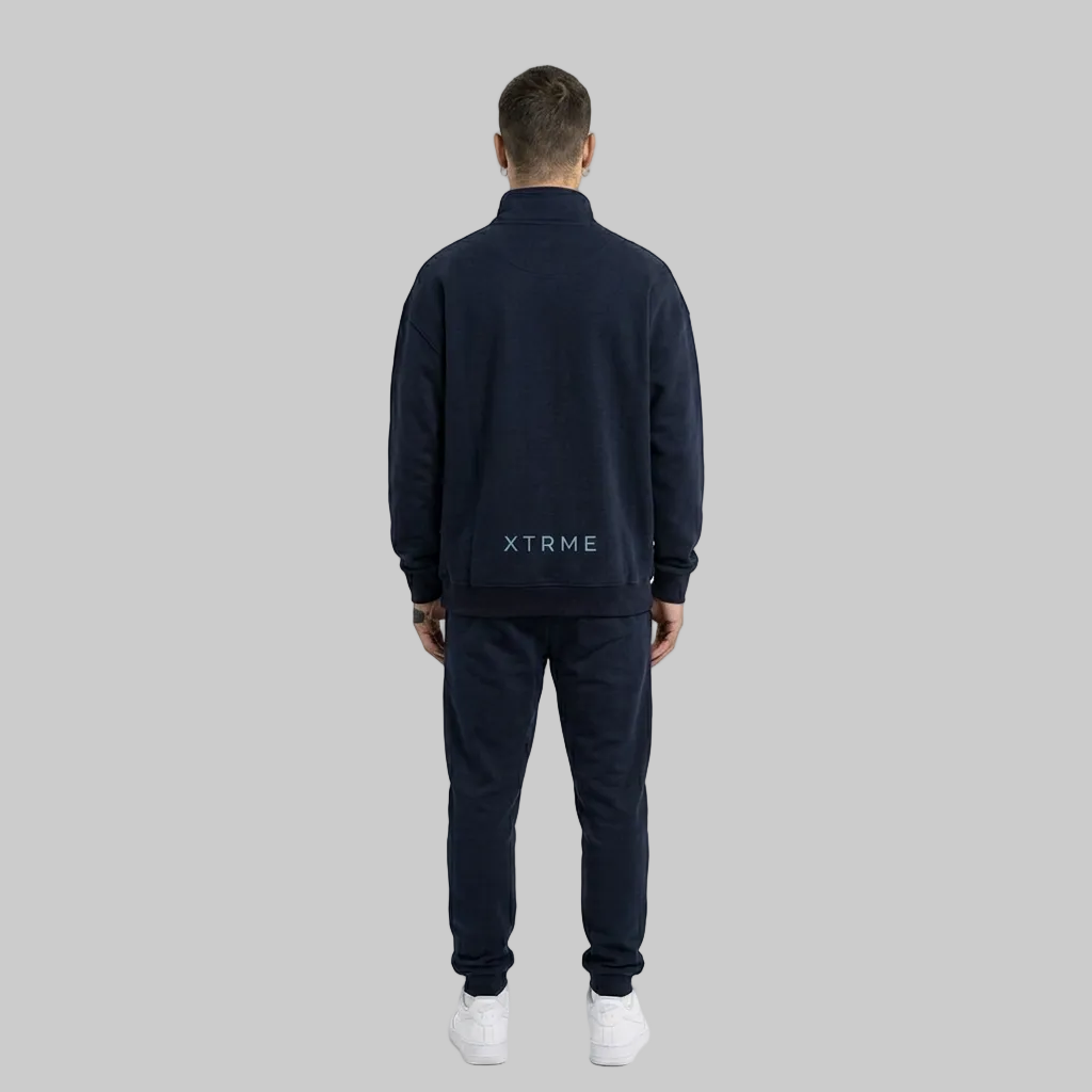 Utility Pocket Hoodie – Navy Blue (Men)
