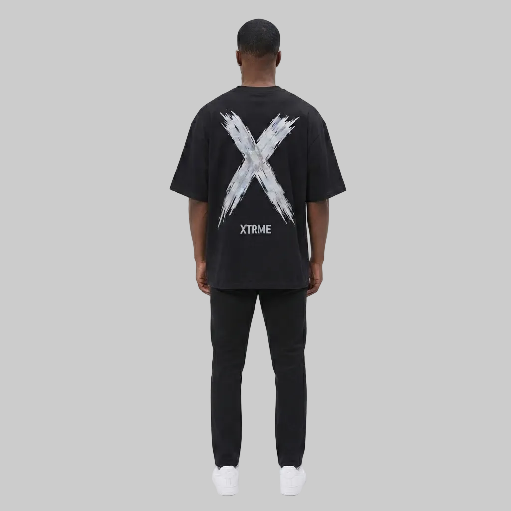 Signature Brush X T-Shirt – Black (Men)
