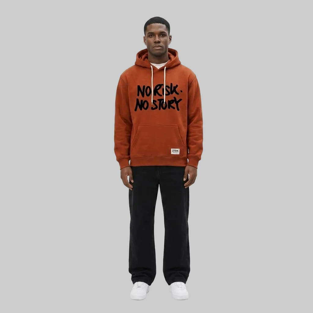 No Risk No Story Hoodie – Burnt Orange (Men)