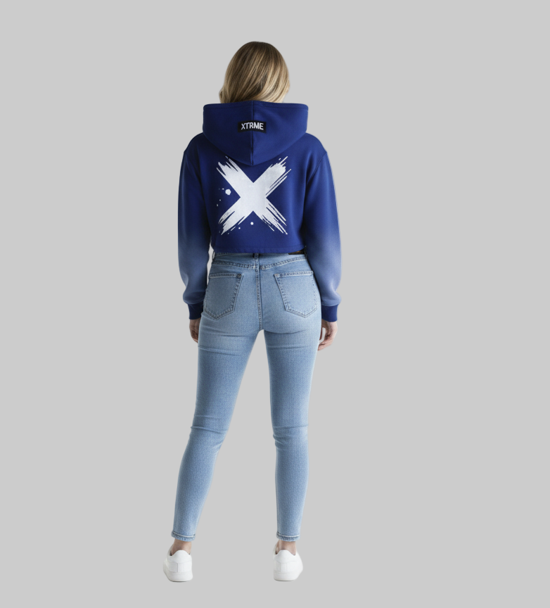 Take The Risk Crop Hoodie