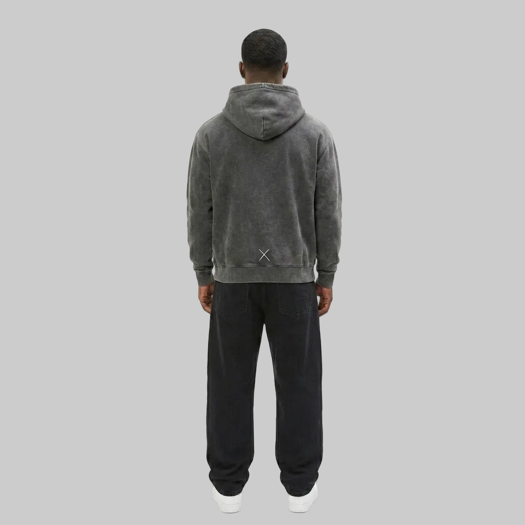 No Risk No Story Hoodie – Washed Gray (Men)