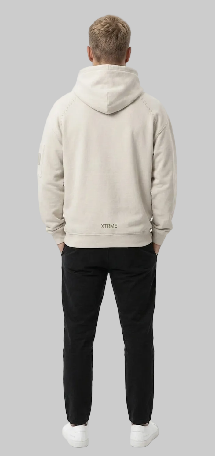 Utility Brush X Hoodie – Light Beige (Men)