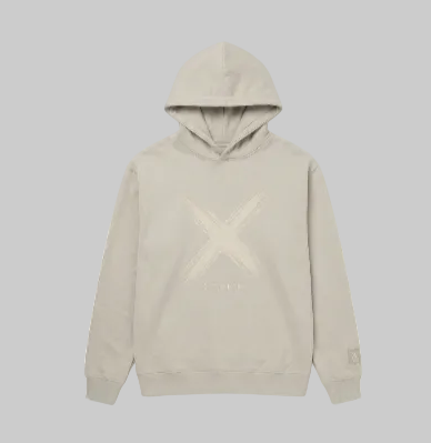 Brush X Hoodie – Beige (Men)