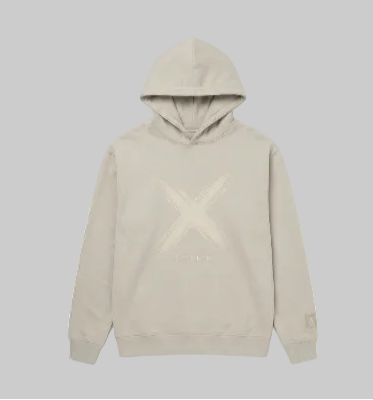 Brush X Hoodie – Beige (Men)