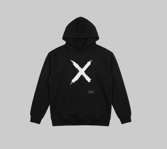Brush X Hoodie – Black (Men)