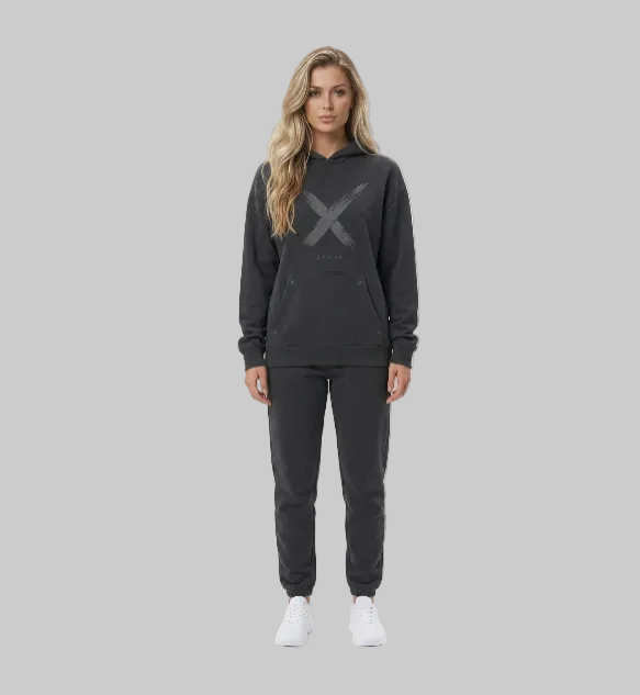 Brush X Hoodie – Black (Women)