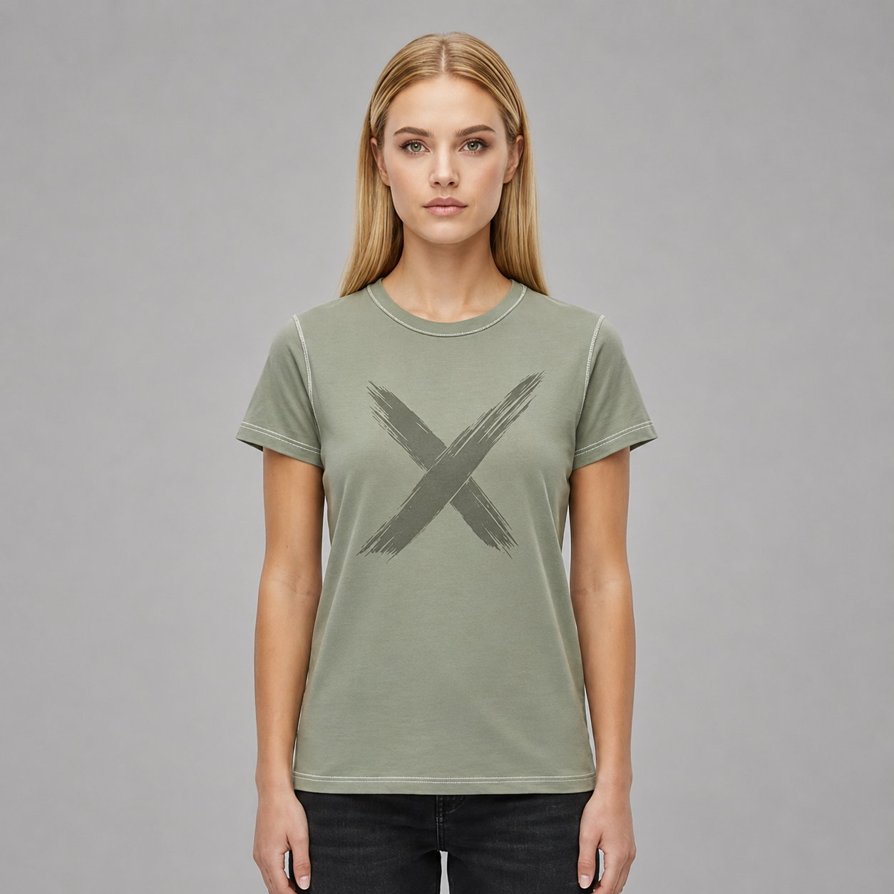 Shadow X T-Shirt – Military Green (Women)