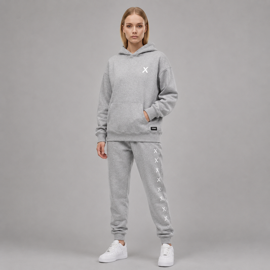 X Pattern Set – Light Grey (Women)