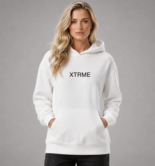Signature Brushstroke X Hoodie – White