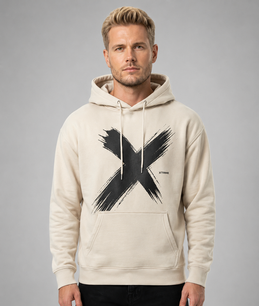 Signature X Hoodie – Beige (Men)