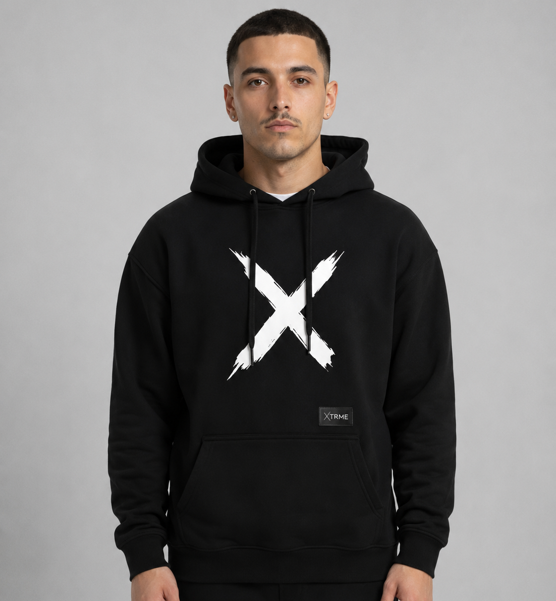 Brush X Hoodie – Black (Men)