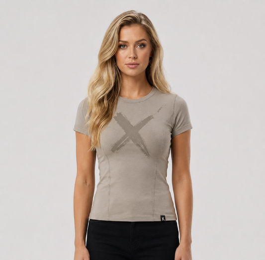 Brush X T-Shirt – Dust Mauve (Women)