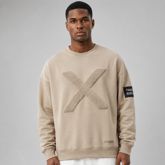 Elevated X Hoodie – Beige (Men)
