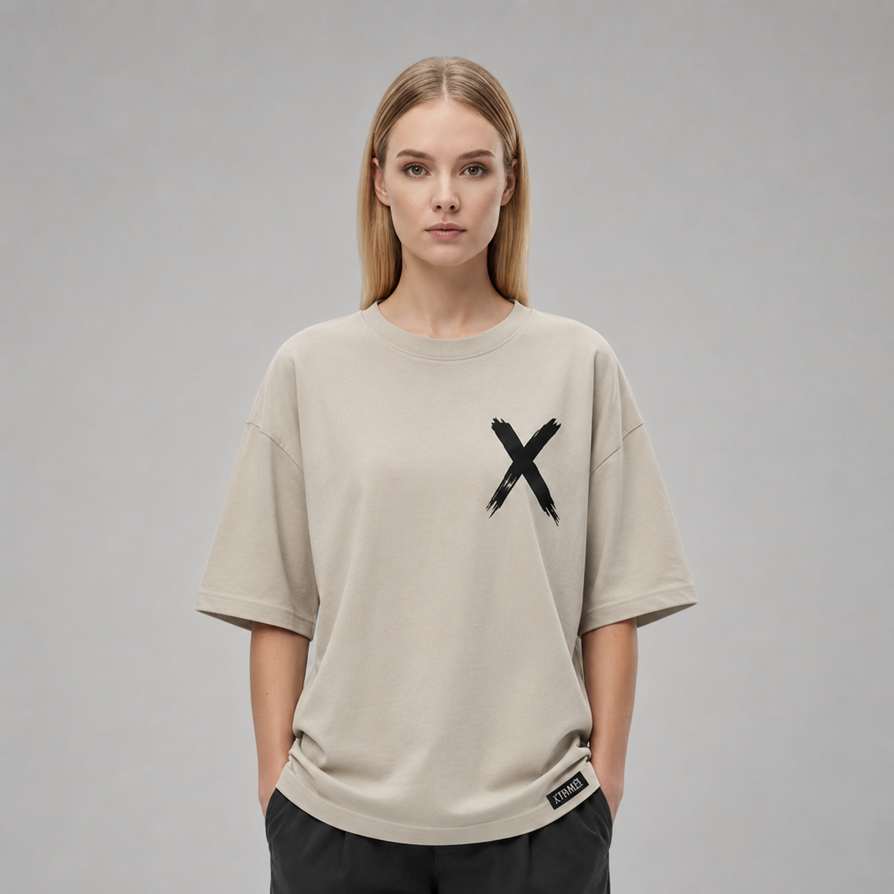 Brush X T-Shirt – Light Caramel