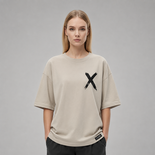 Brush X T-Shirt – Light Caramel