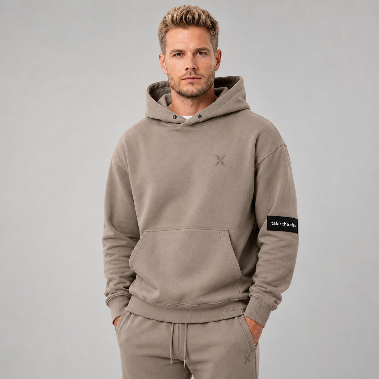 Tonal Risk Hoodie – Caramel (Men)