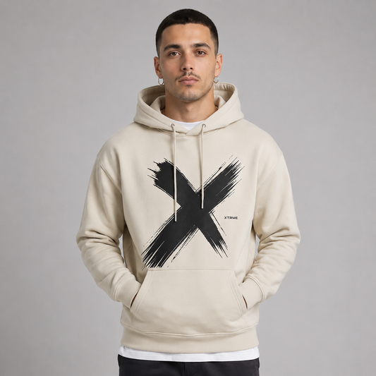 Shadow Brush Hoodie – White (Men)