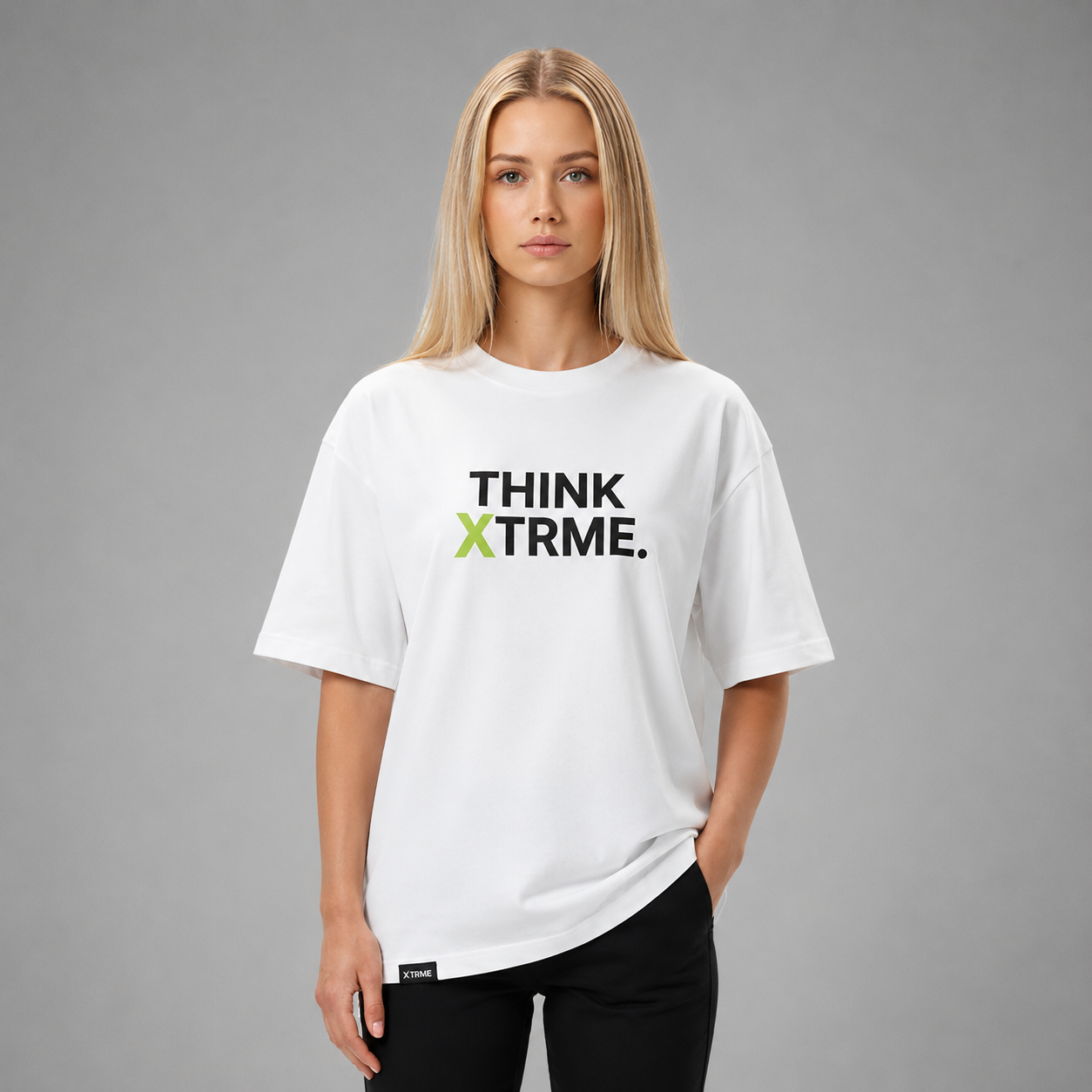 Think XTRME Oversized T-Shirt – White (Women)