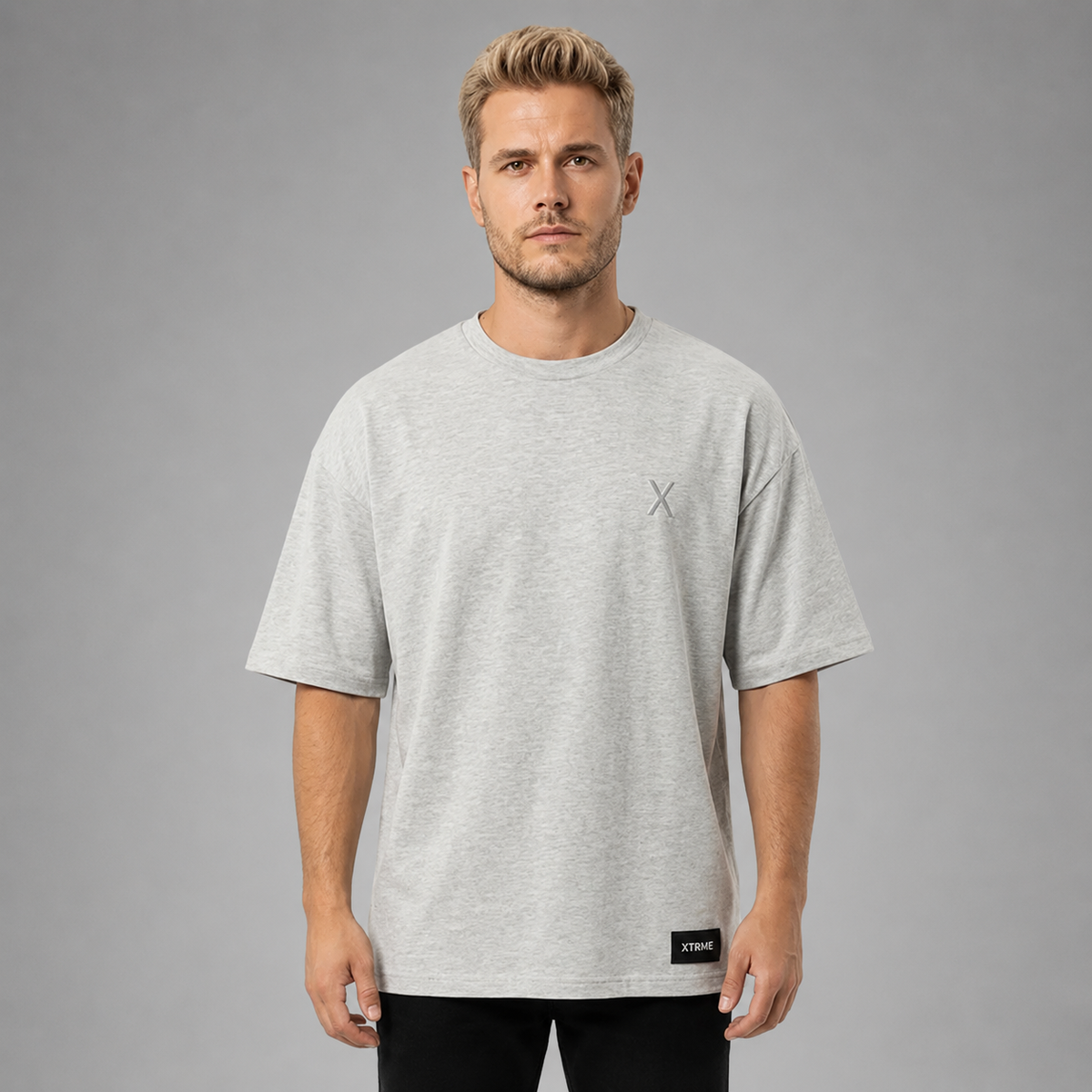 Essential X T-Shirt – Light Gray (Men)