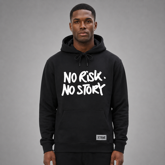 No Risk No Story Hoodie – Black (Men)