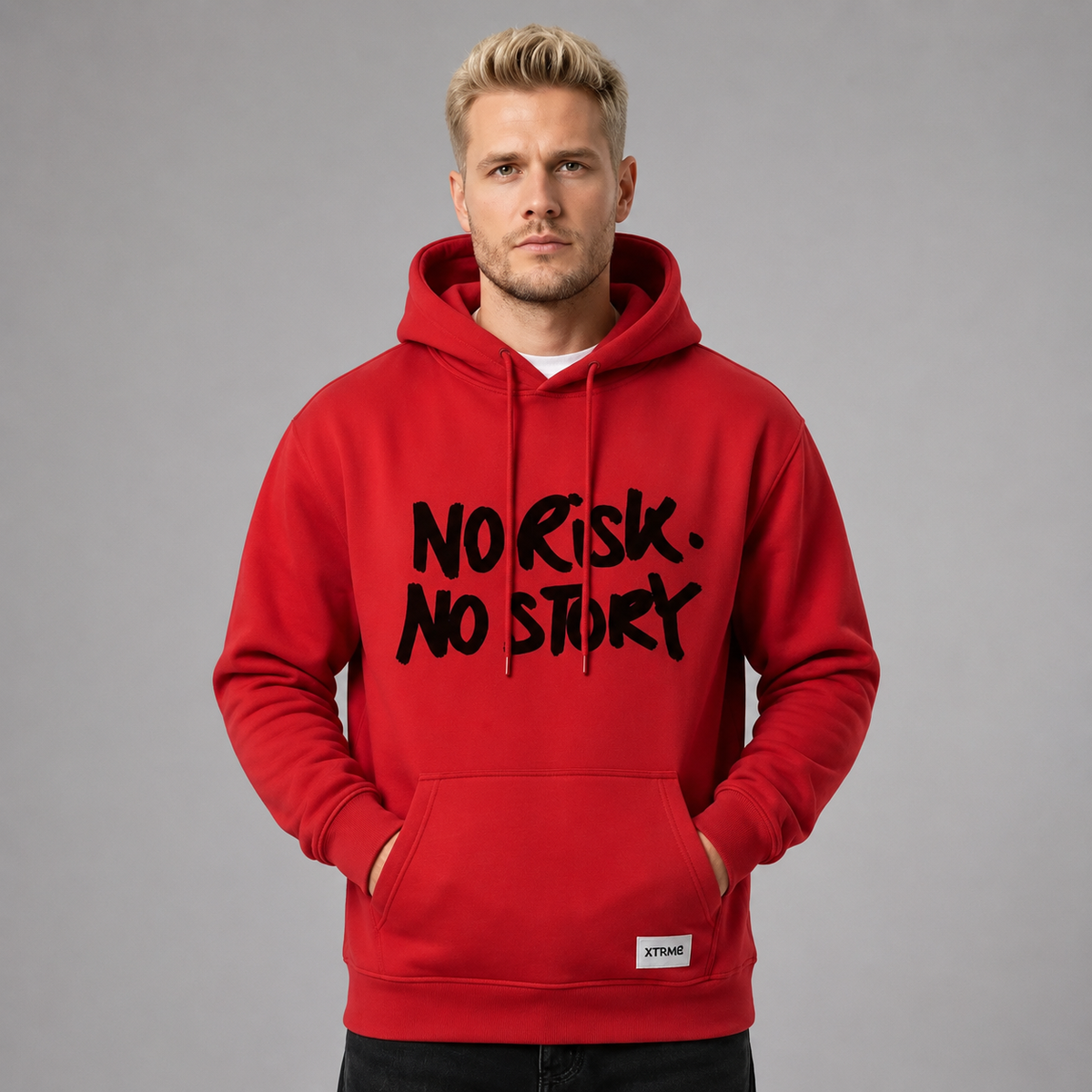 No Risk No Story Hoodie – Red (Men)