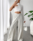 Loose Casual Wide-leg Trousers