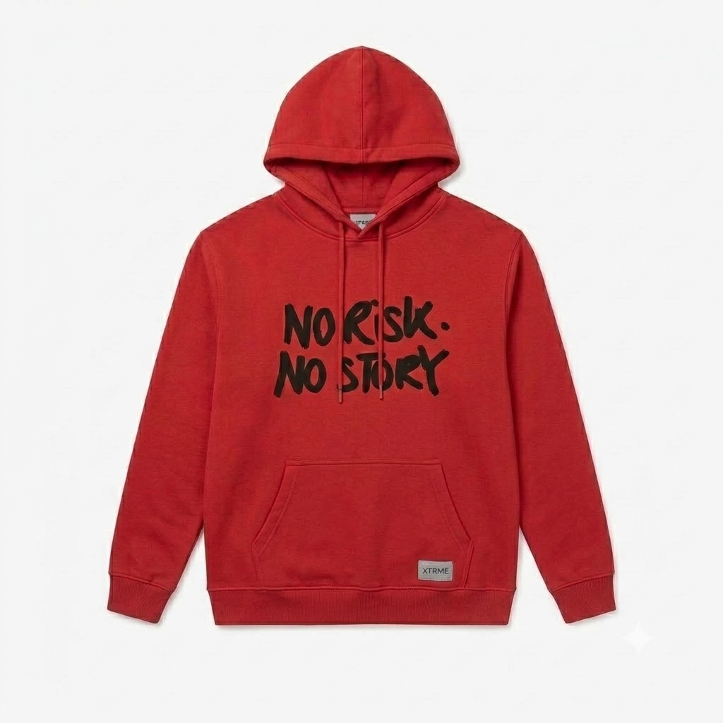 No Risk No Story Hoodie – Red (Men)