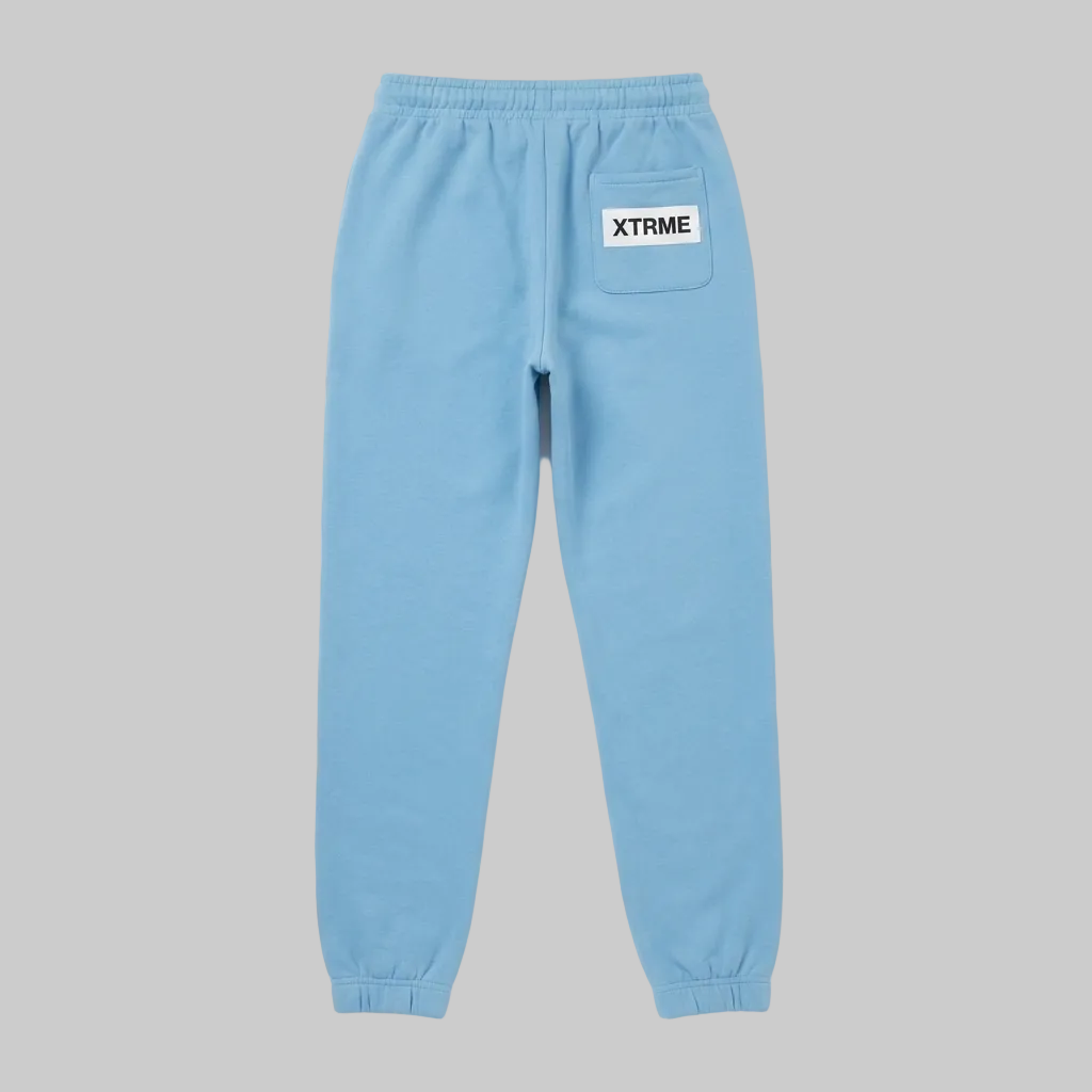 Dual Tone Utility Cargo Pants – White / Light Blue