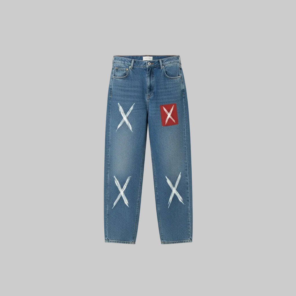 Straight-Leg X Jeans – Blue