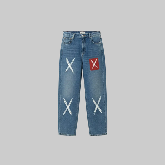 Straight-Leg X Jeans – Blue