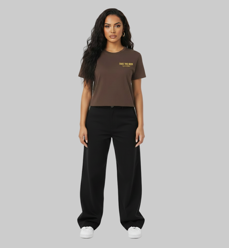 Take The Risk Tee – Brown