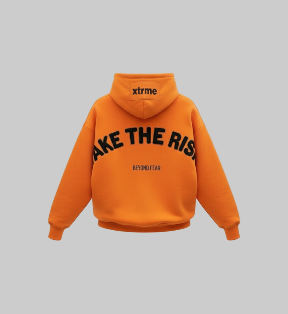 XTRME Take The Risk Orange Hoodie